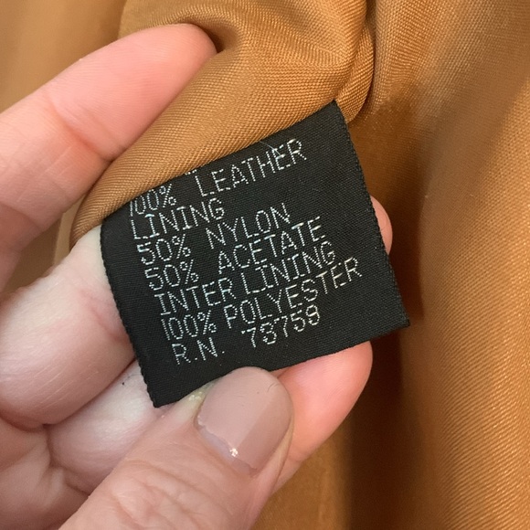 Vintage 100% leather bomber suede zip-up jacket - Picture 6 of 11